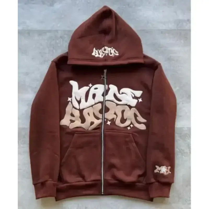 Fleece Zip-Up Hoodie cozy casual streetwear