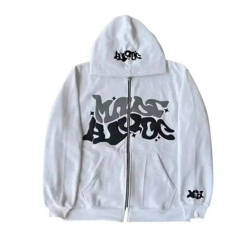 Fleece Zip-Up Hoodie cozy casual streetwear