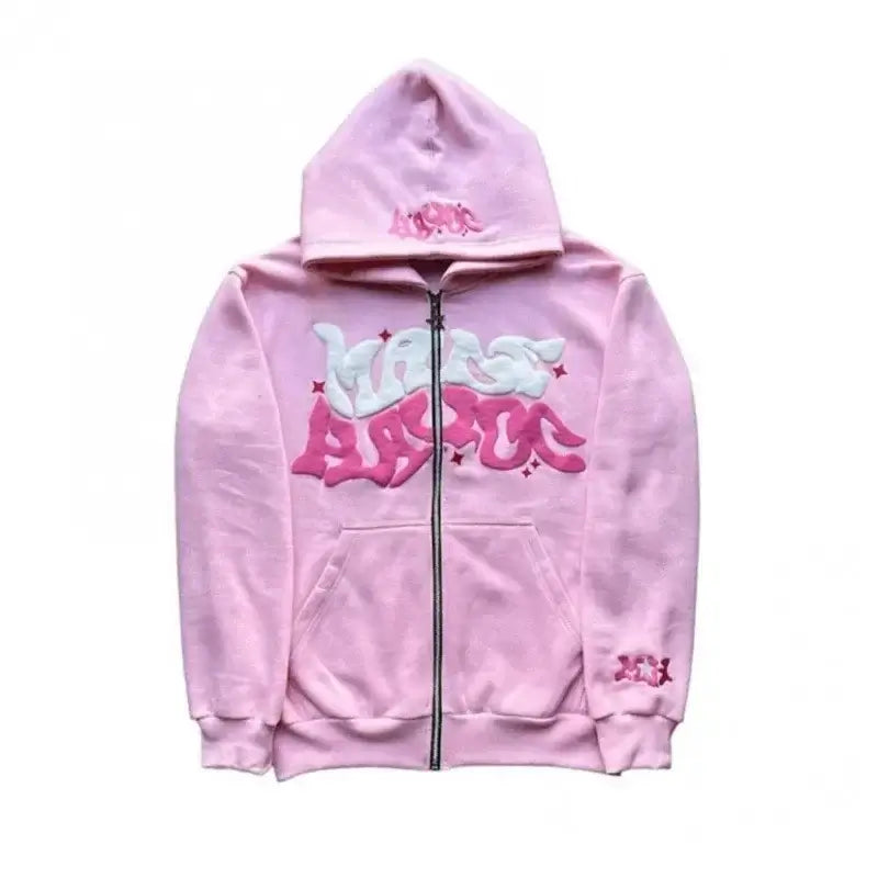 Fleece Zip-Up Hoodie cozy casual streetwear