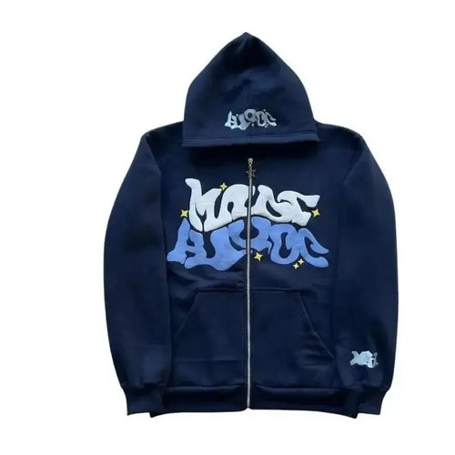 Fleece Zip-Up Hoodie cozy casual streetwear